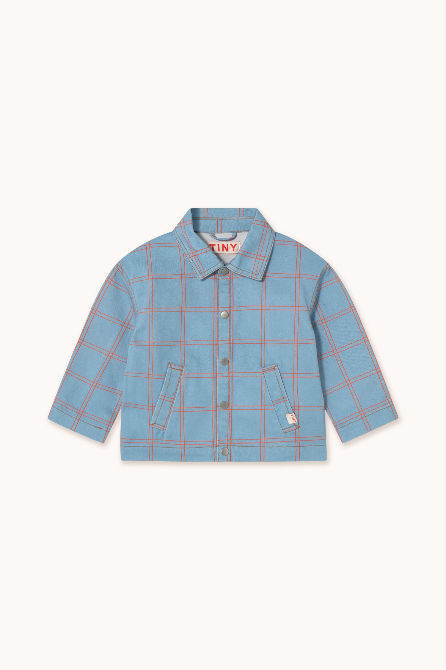 Check Jacket Denim Blue