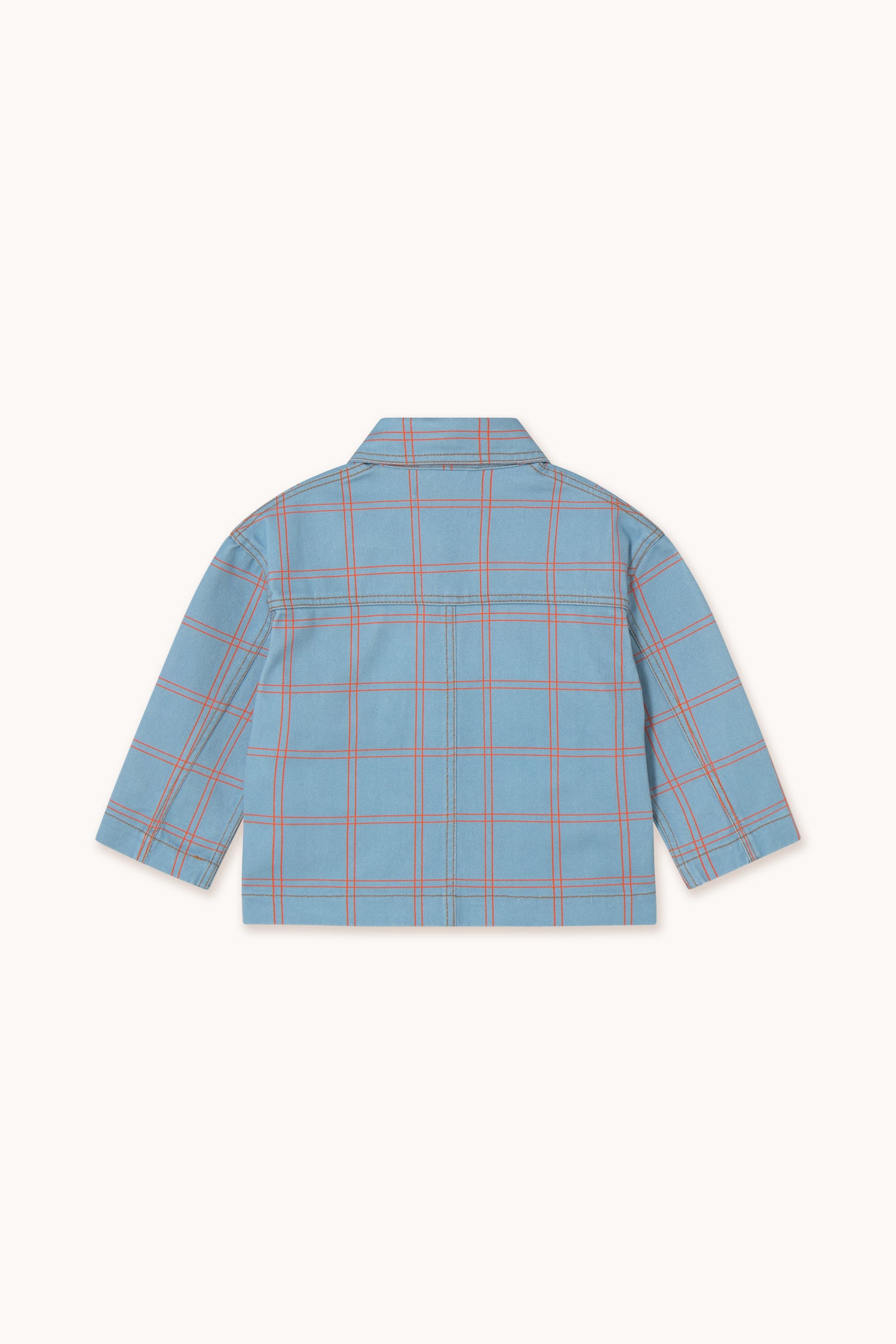 Check Jacket Denim Blue