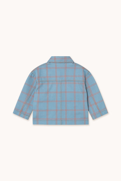 Check Jacket Denim Blue