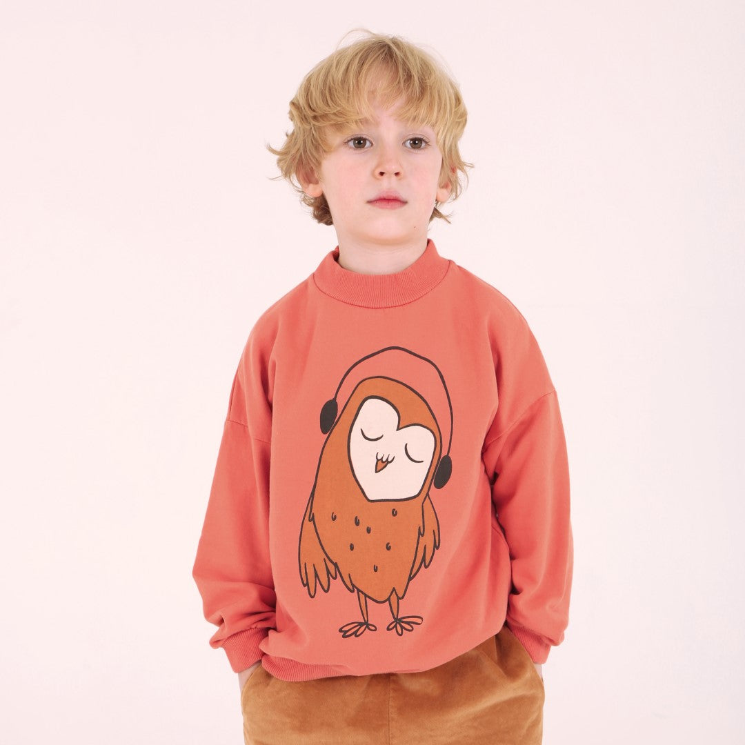 Sweatshirt Owl Red