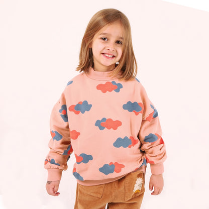 Sweatshirt Little Clouds Rose