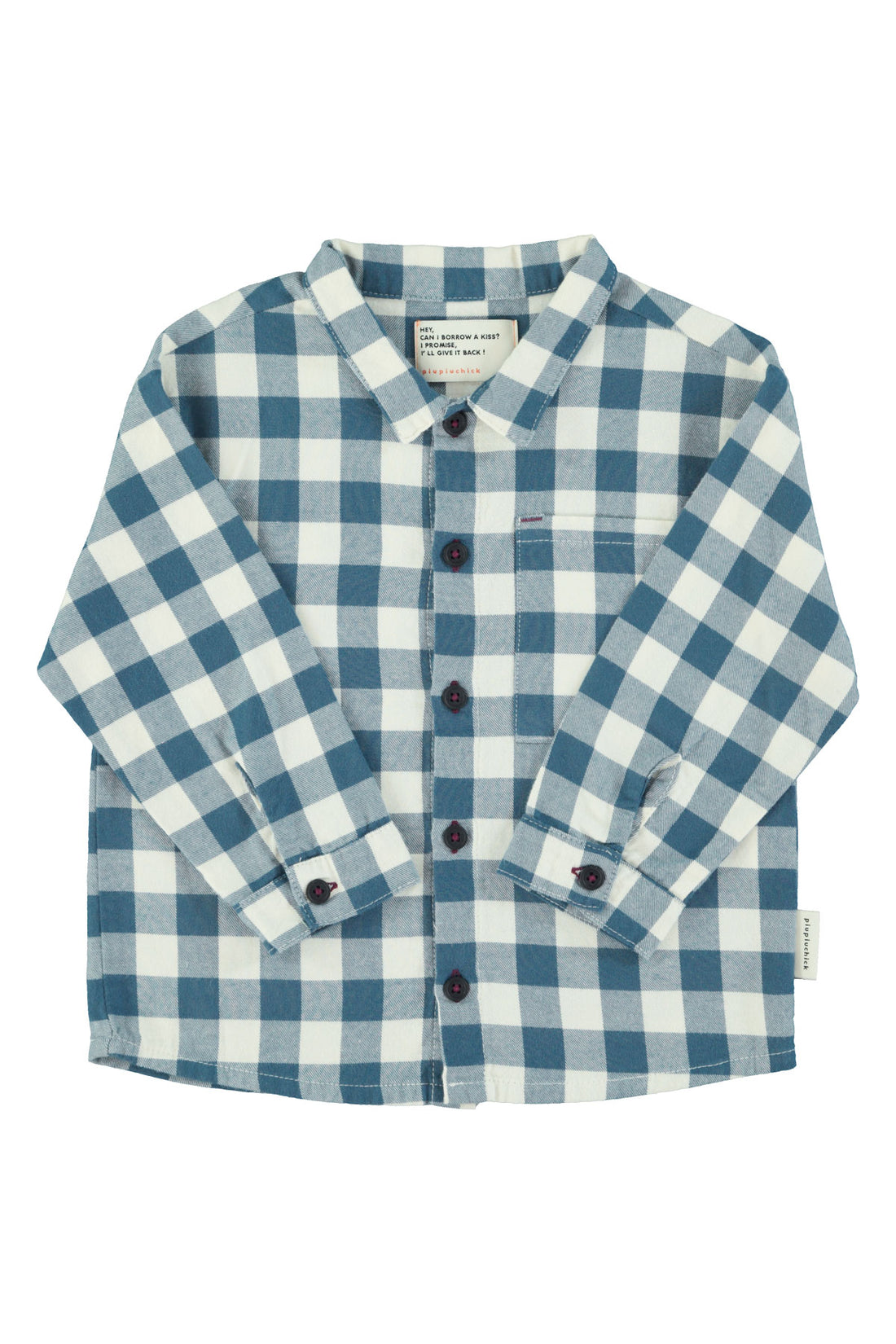 Shirt Blue And White Checkered