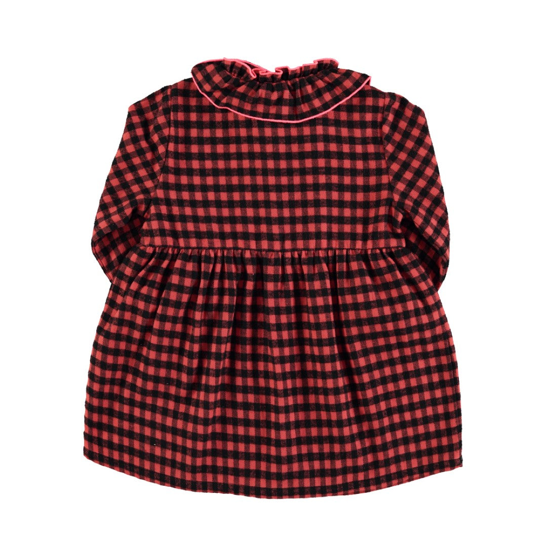 Short Dress Red &amp; Black Vichy