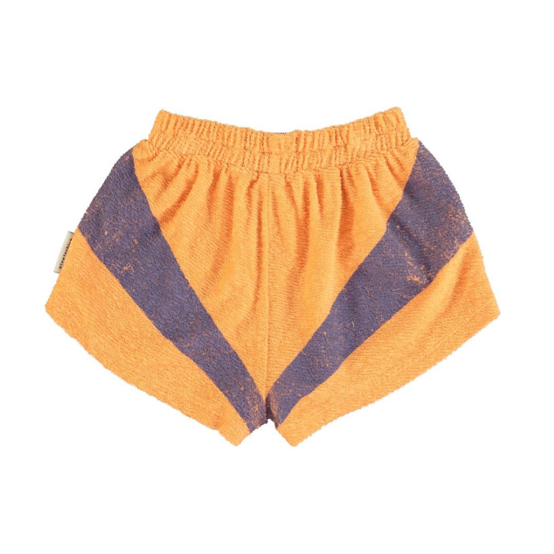 Shorts Peach &amp; Purple Print