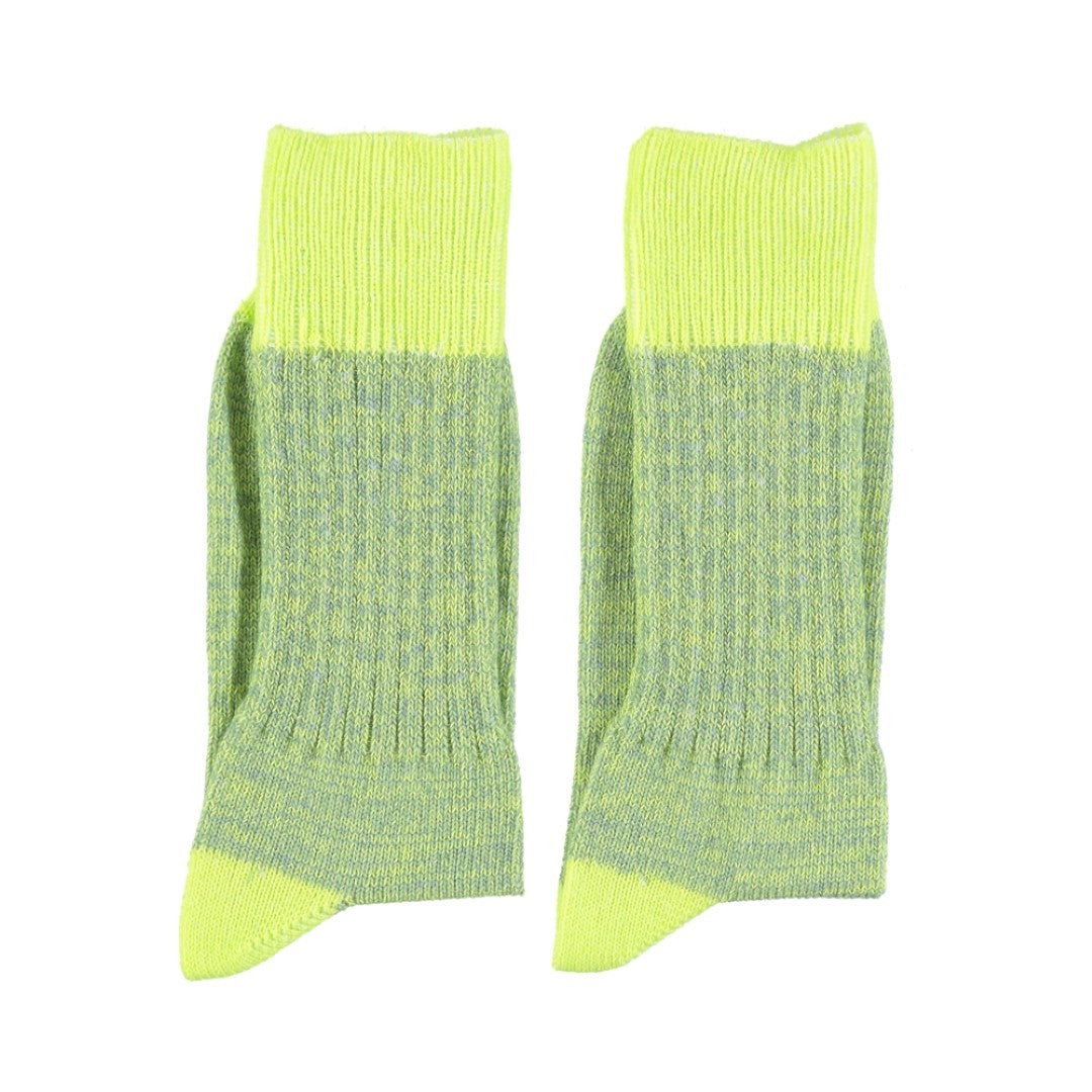Short Socks Green And Lime