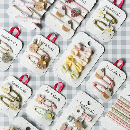 Stripy Bunny Clips