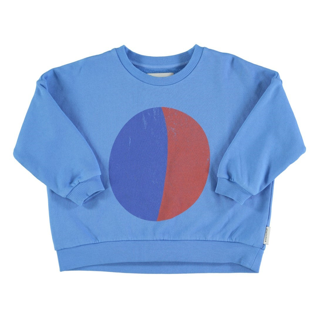 Sweatshirt Blue With Multicolor Circle Print