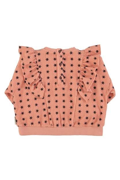 Sweatshirt Pink With Black Stars