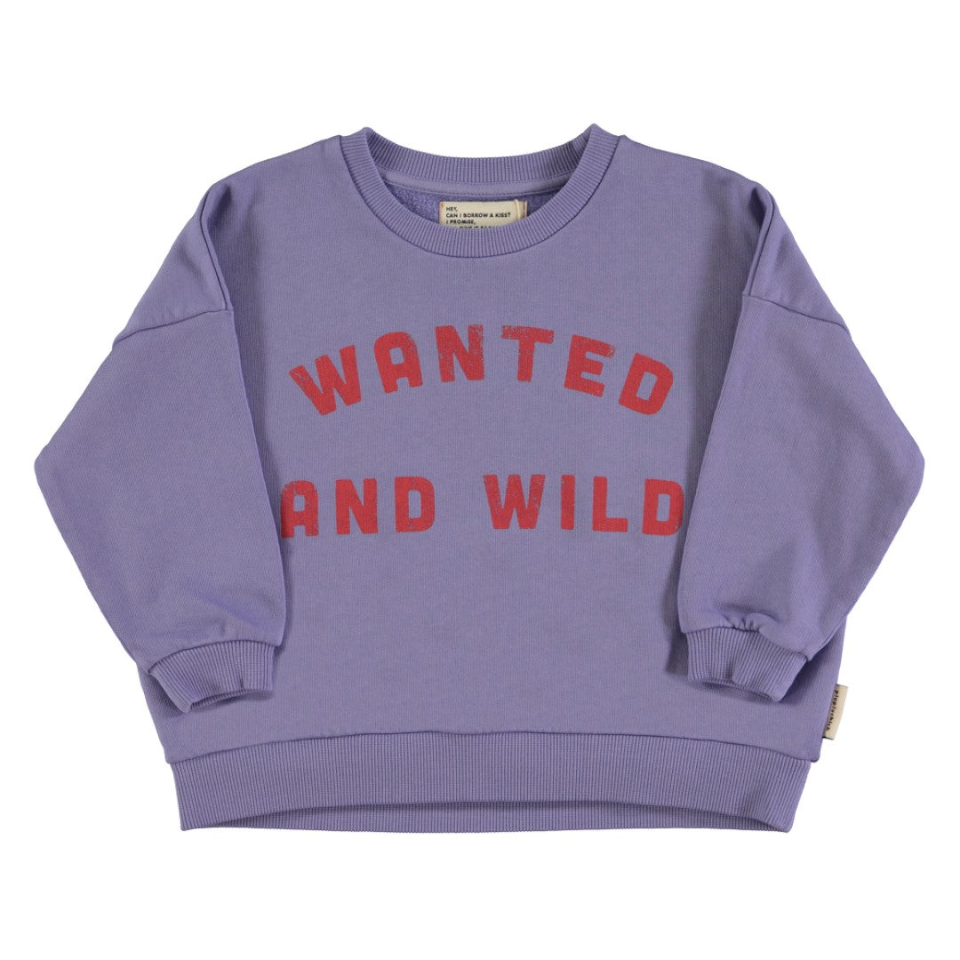 Sweatshirt Purple Wanted &amp; Wild Print