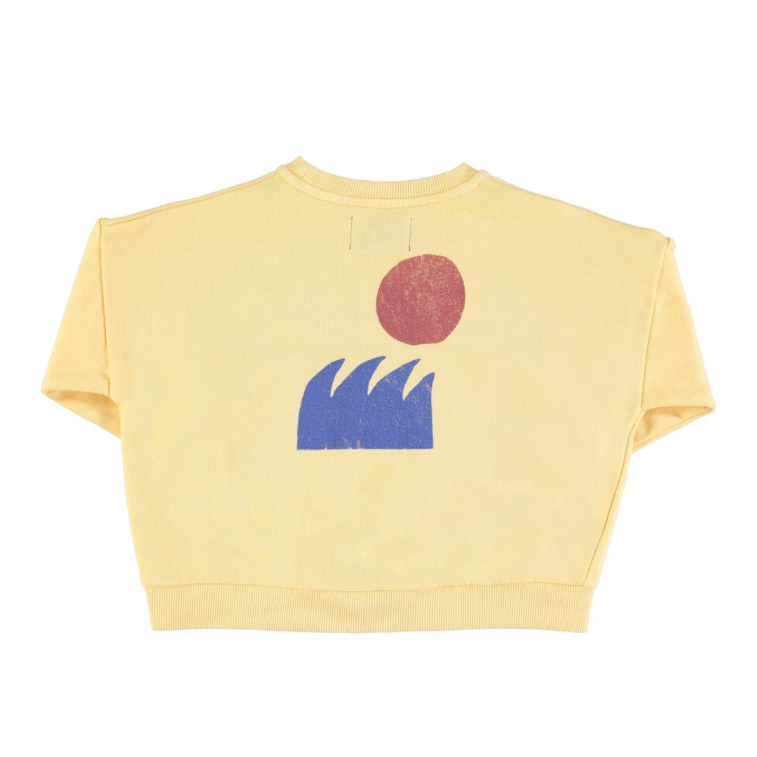 Sweatshirt Yellow With United Oceans Print