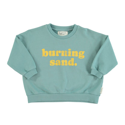 Sweatshirt Green Burning Sand Print