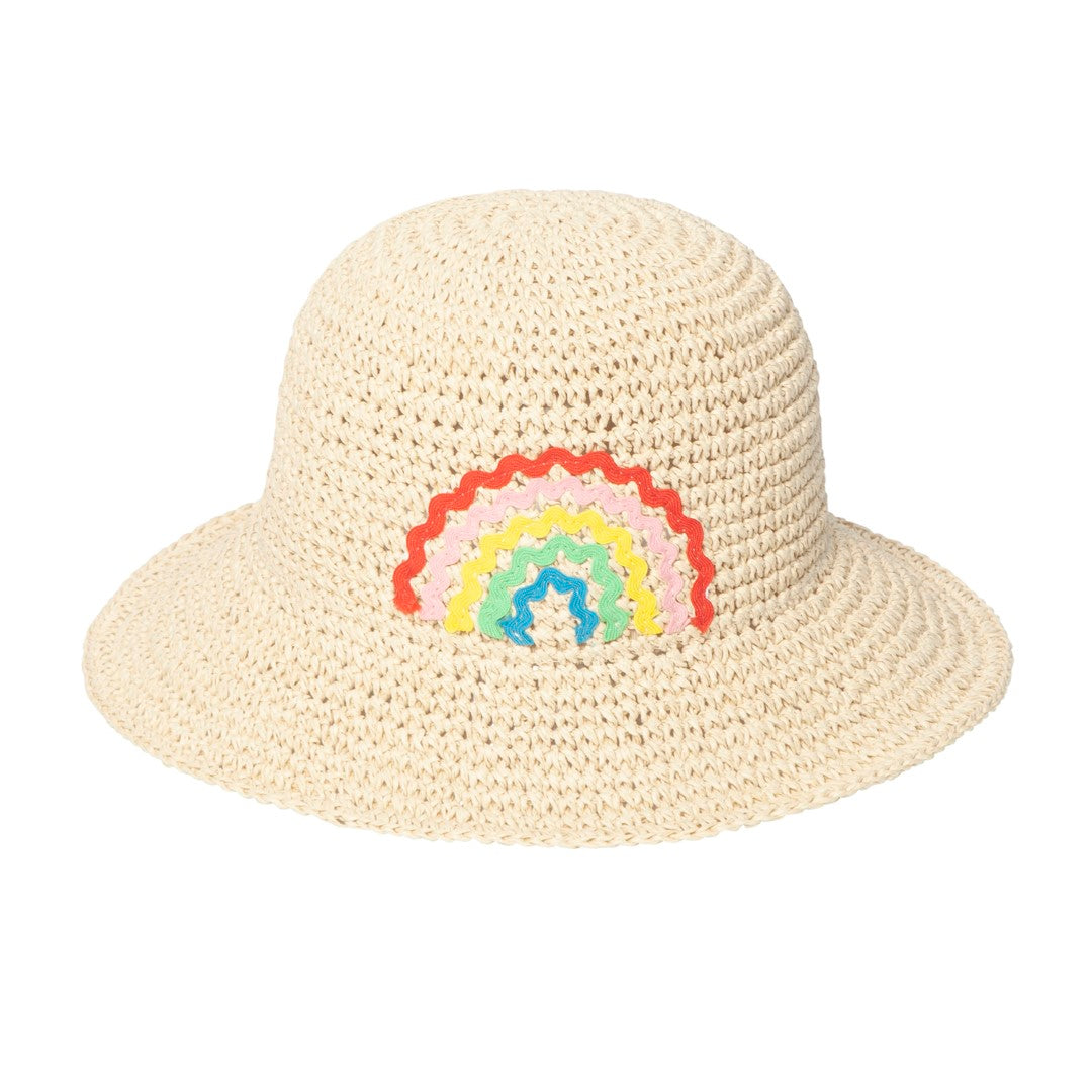 Ric Rac Rainbow Straw Bucket Hat