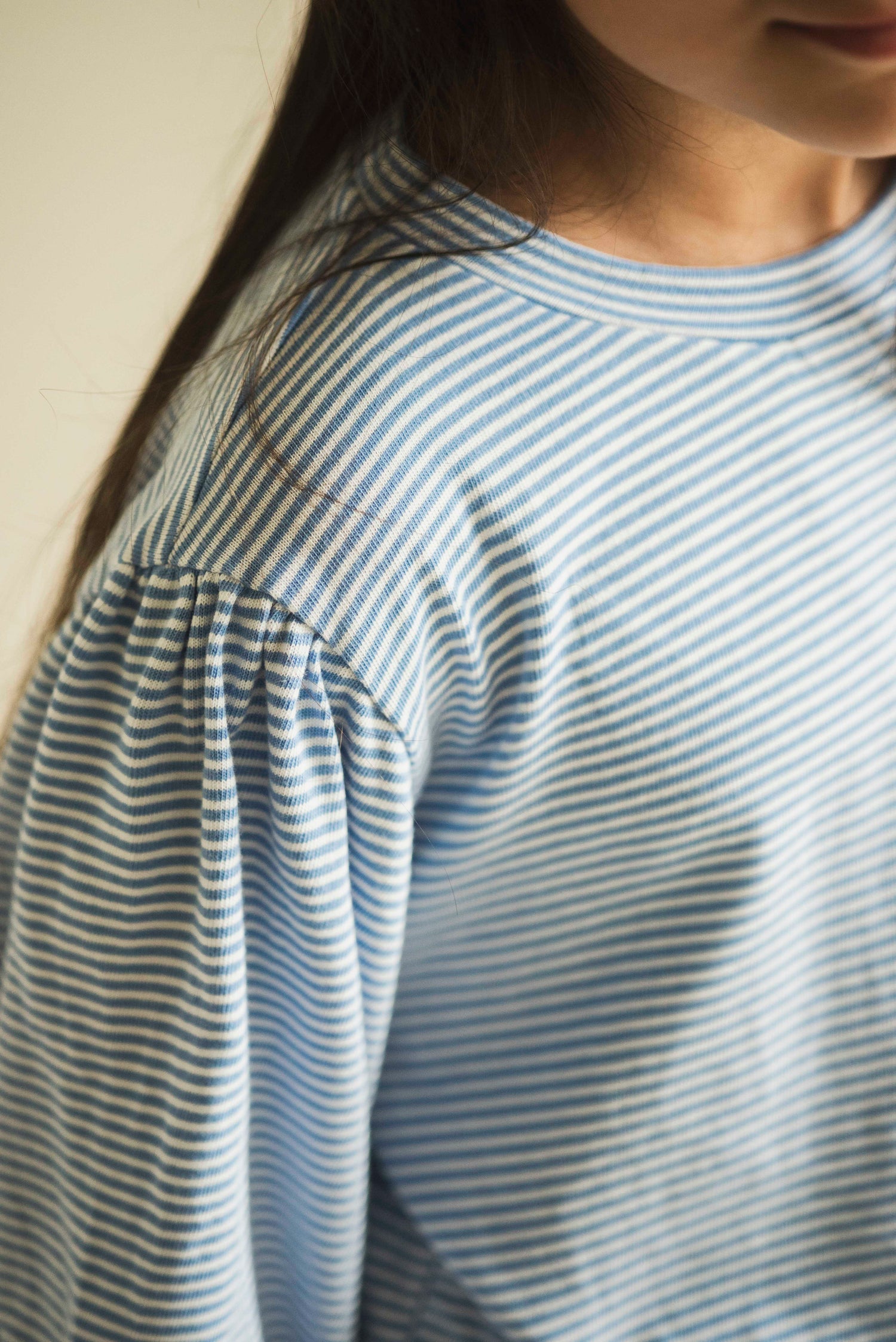 Eve T-shirt Grape Blue Stripe