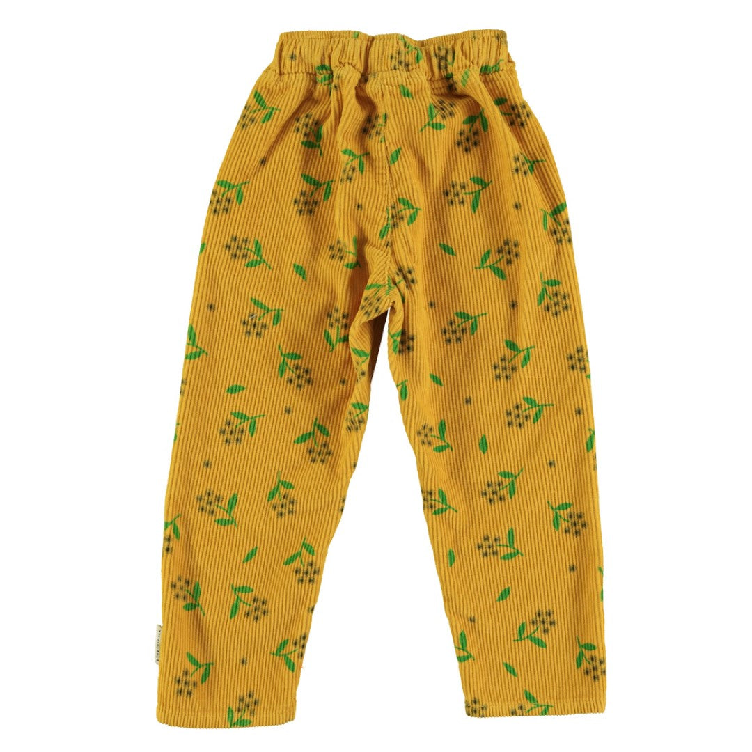 Trousers Yellow Mustard Flowers Allover