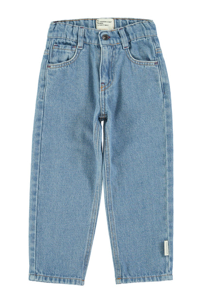 Unisex Trousers Washed Navy Denim
