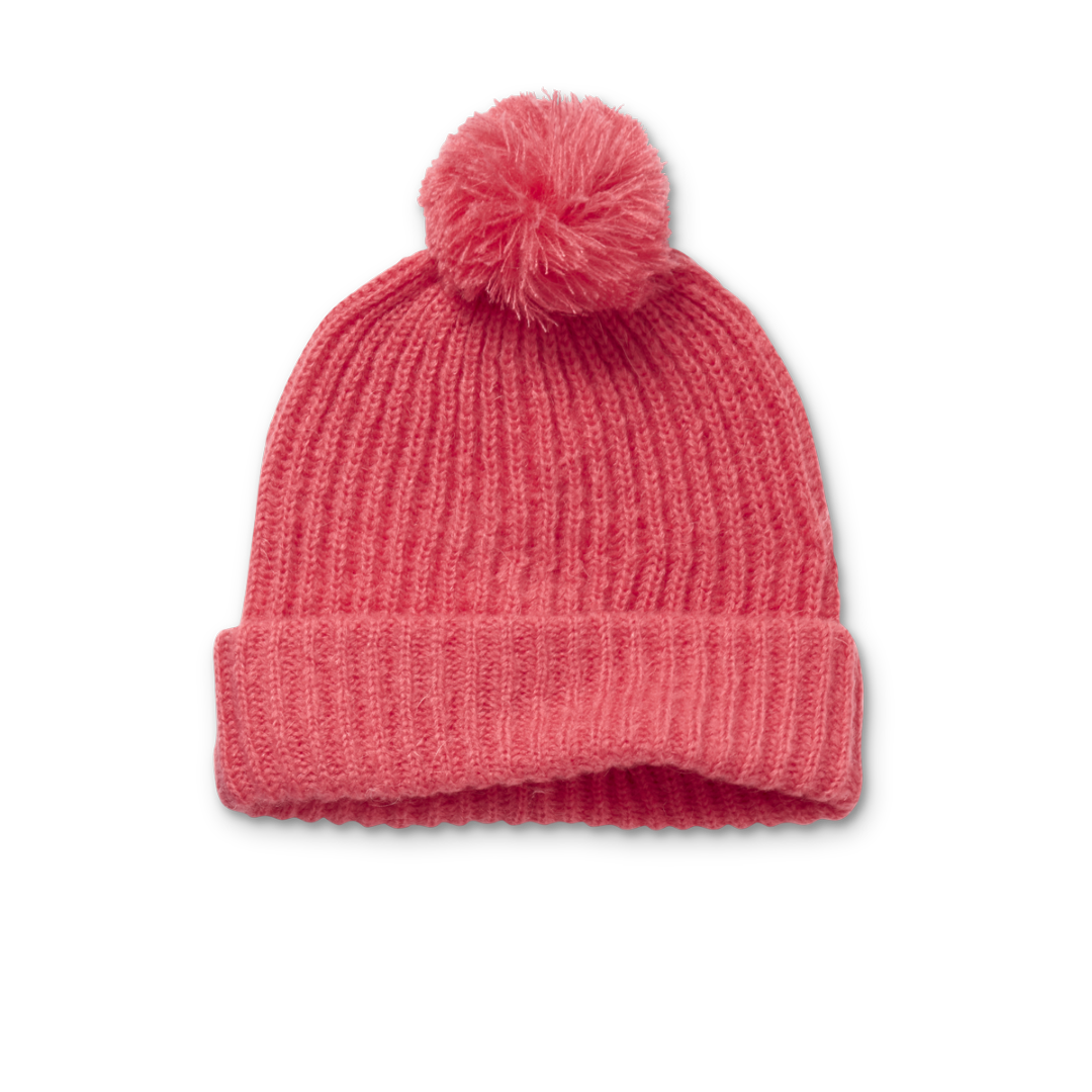 Beanie Pompon Raspberry Pink