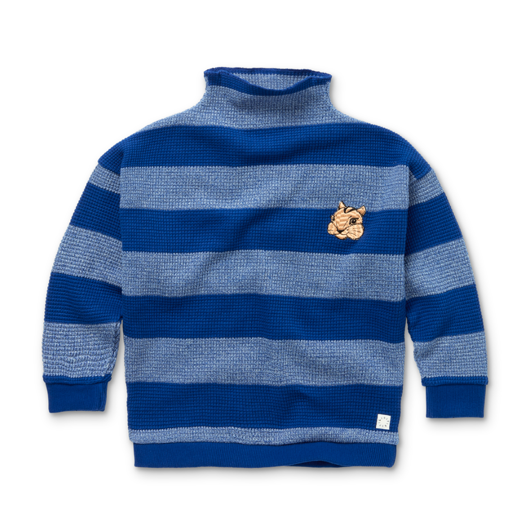 Sweater Melee Stripe Ultra Blue