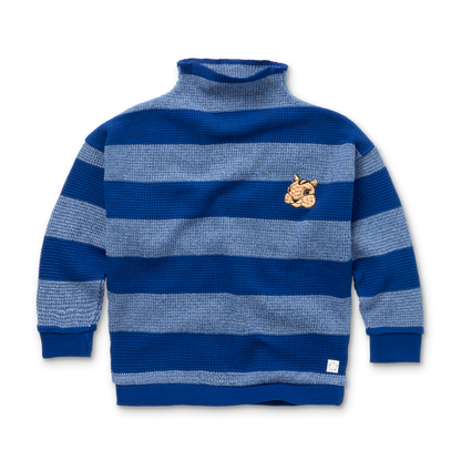 Sweater Melee Stripe Ultra Blue
