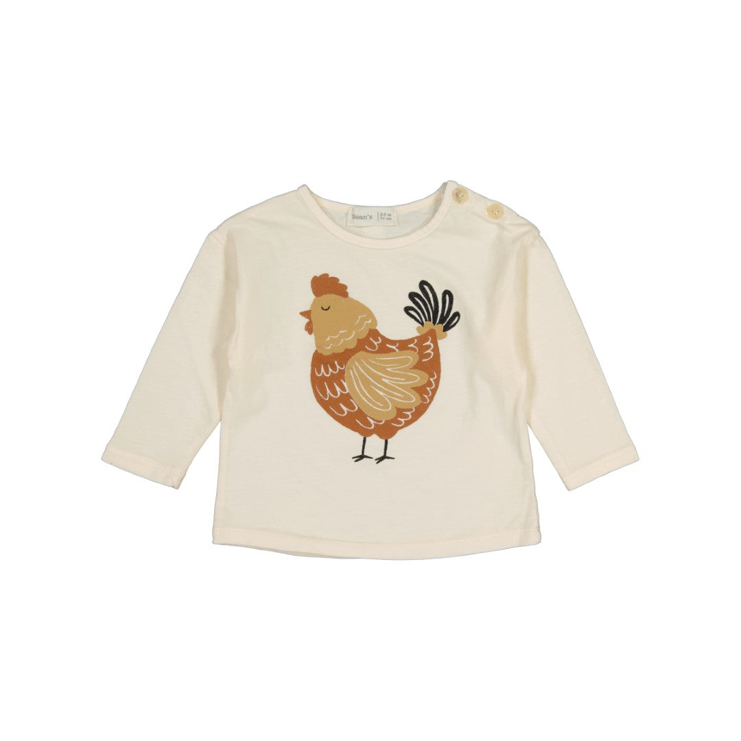 Dahlia T-shirt Chicken Ecru