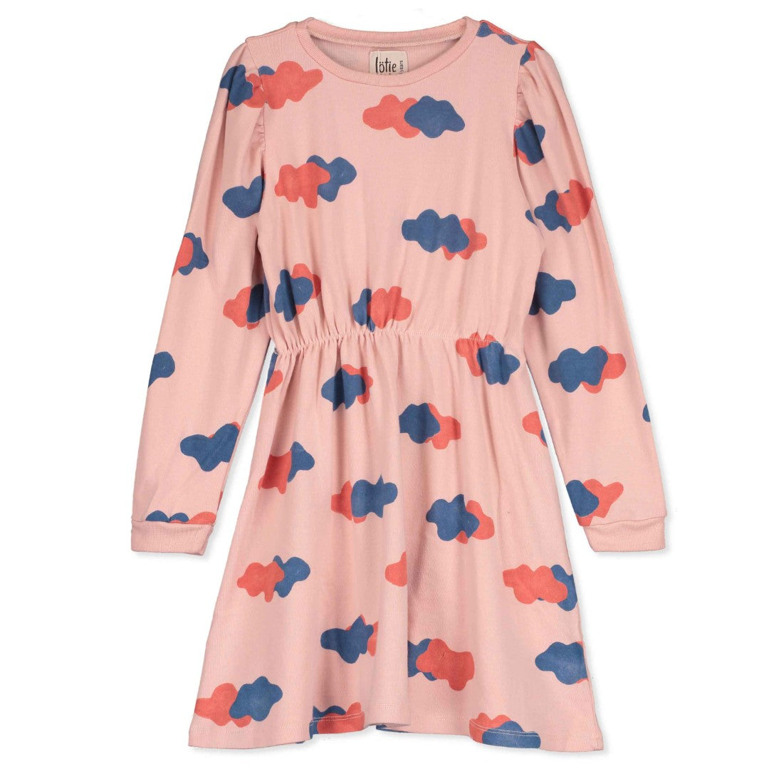 Puffed Sleeve Dress Little Clouds Rose