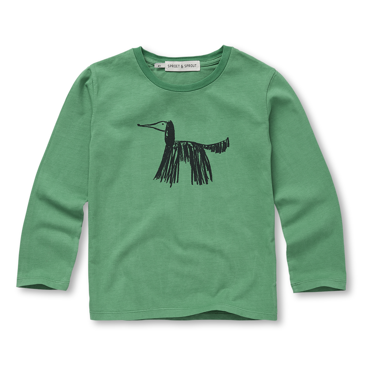 T-shirt LS Dog Evergreen