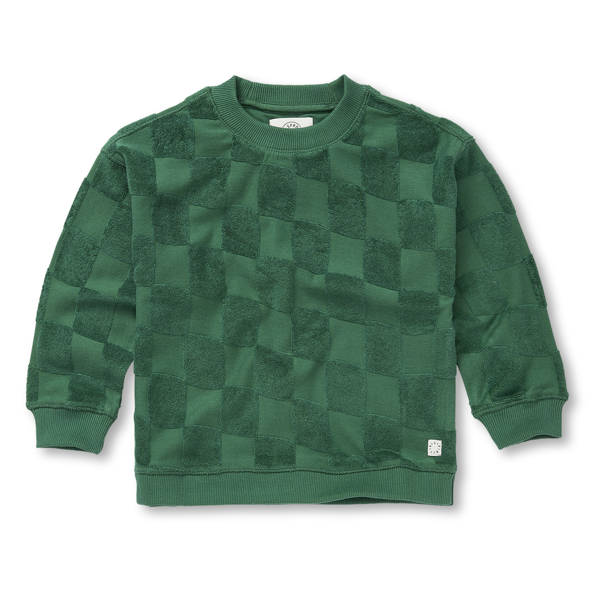 Sweatshirt Terry Blocks Evergreen