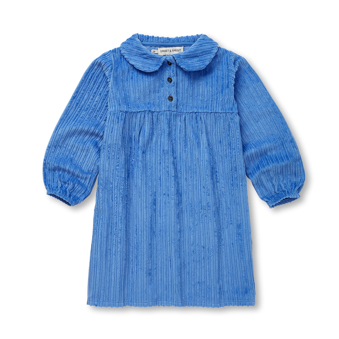 Corduroy Dress Molecule Blue