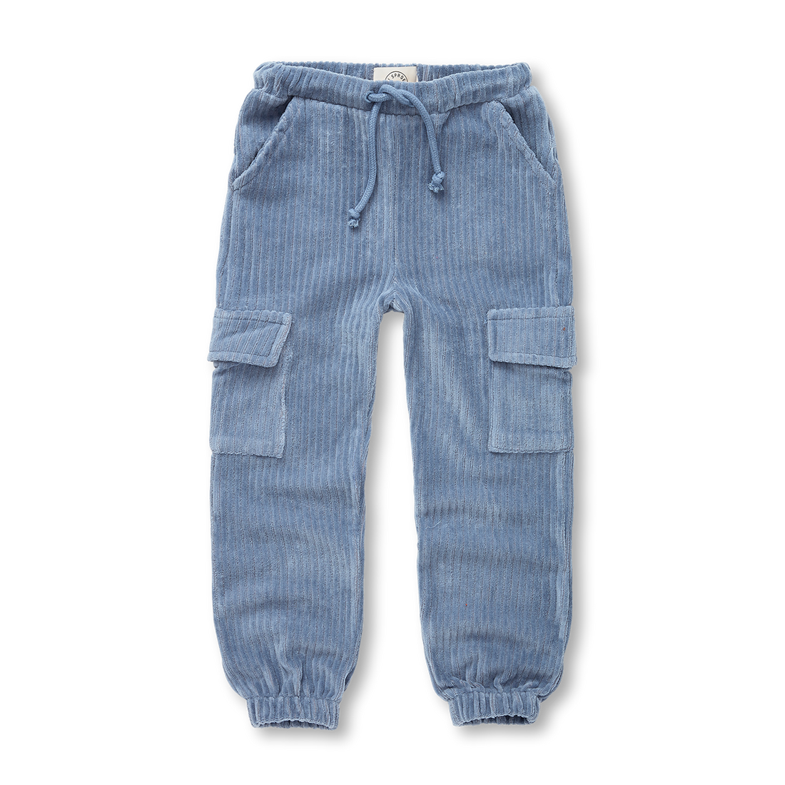 Cargo Sweatpants Velvet Rib Shadow Blue