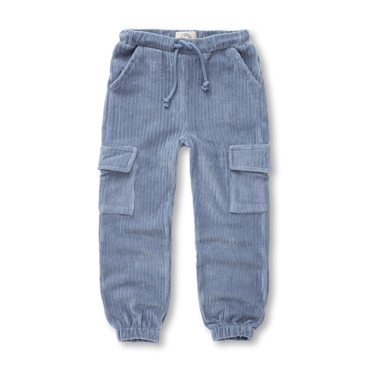 Cargo Sweatpants Velvet Rib Shadow Blue