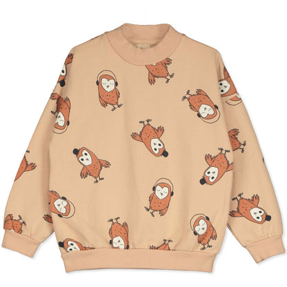 Sweatshirt Owls Ivory