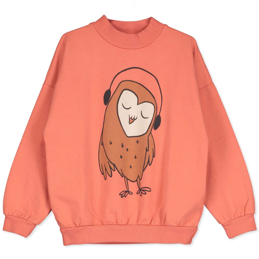 Sweatshirt Owl Red