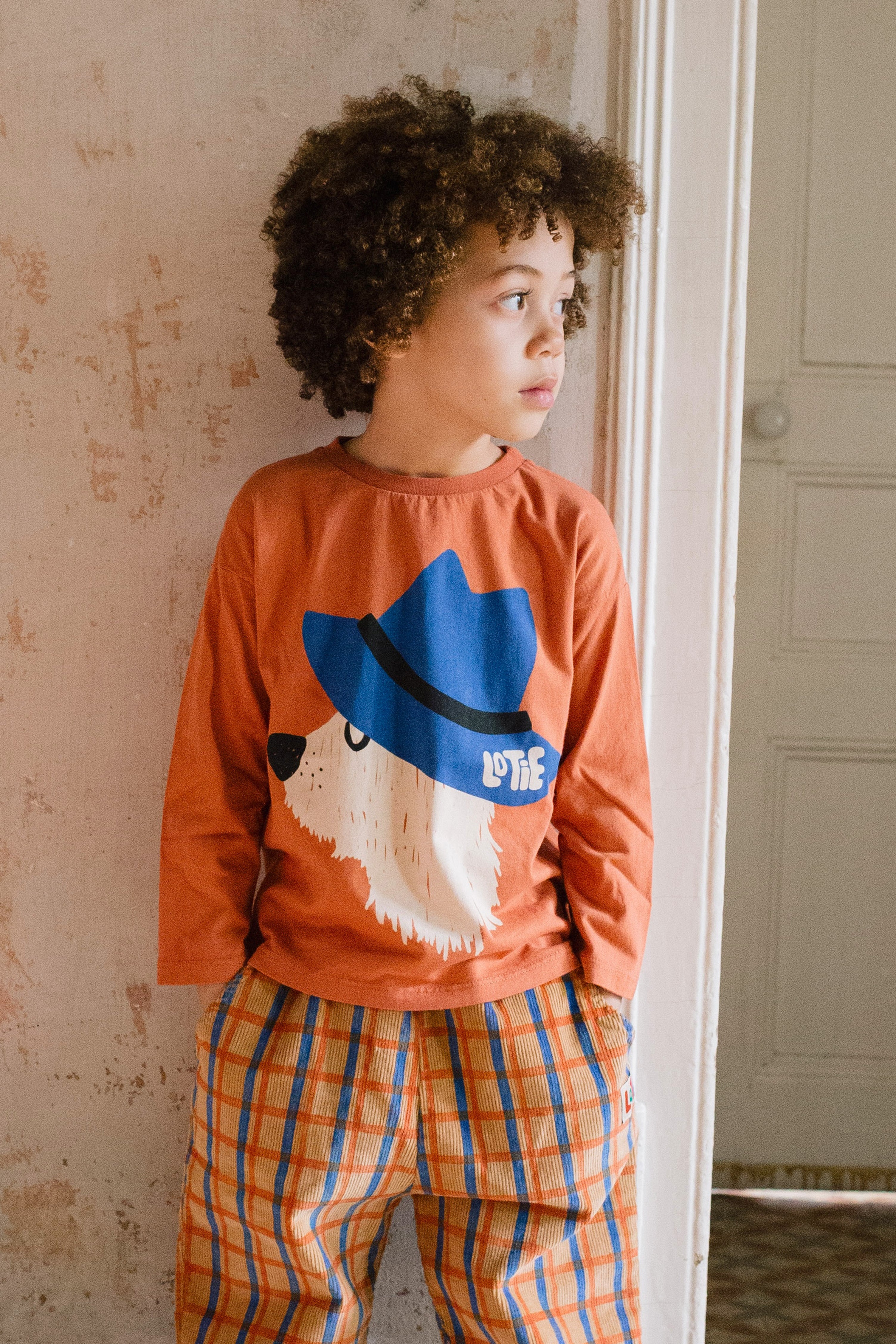 Long Sleeve T-shirt Yogui Cat Cream