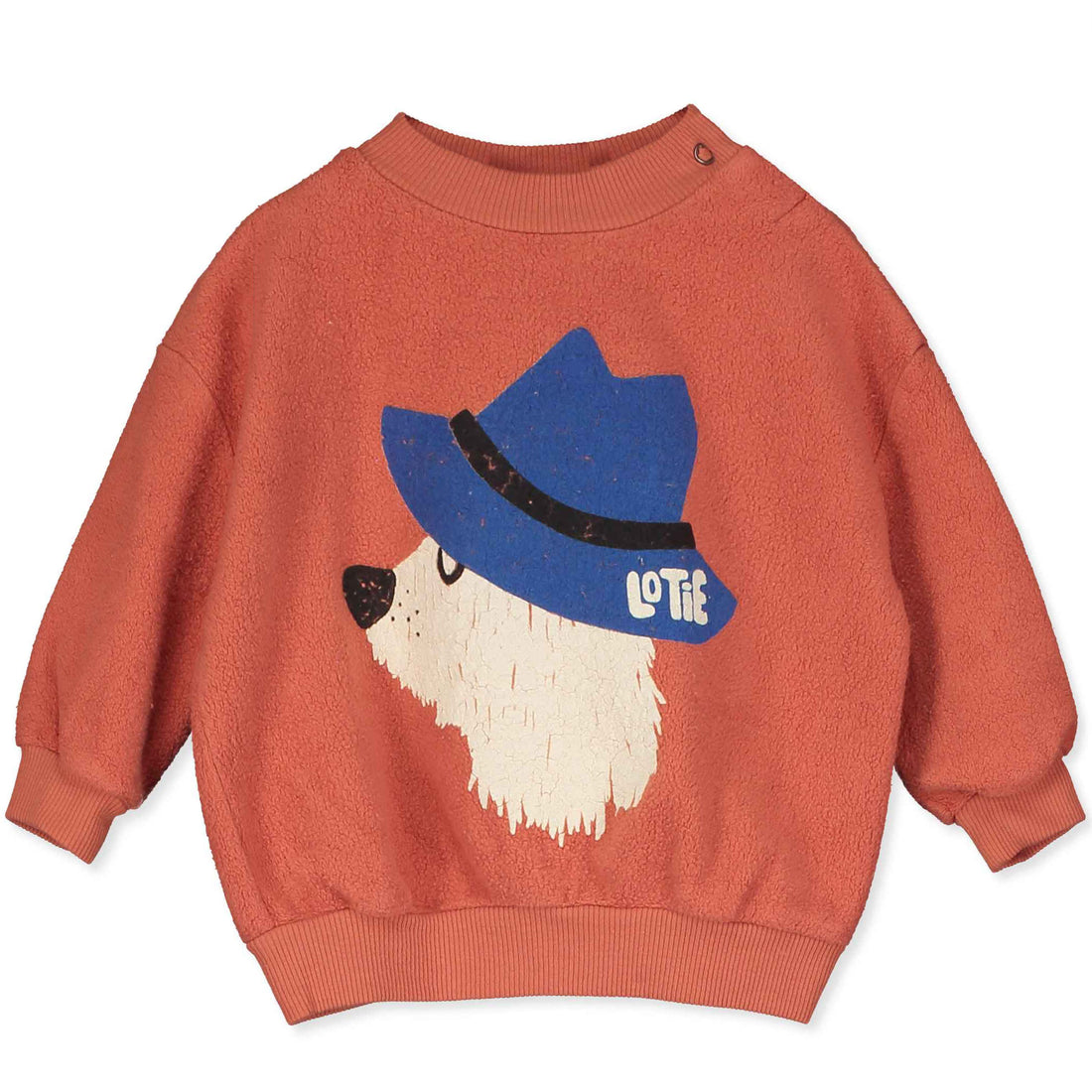 Baby Sweatshirt Teddy Chill Dog Clay
