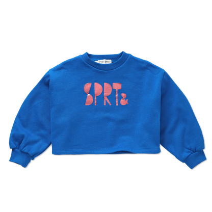 Boxy Sweatshirt Girls Logo Blueprint