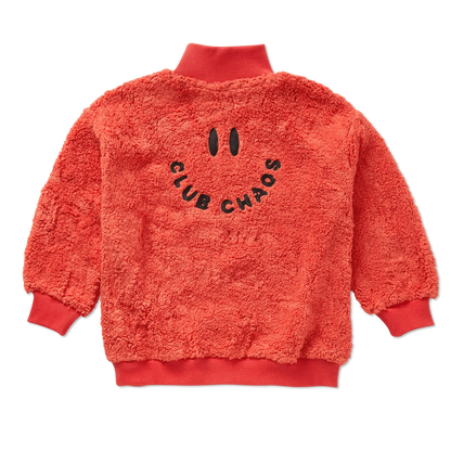 Sweatshirt Anorak Teddy  Vivid Red