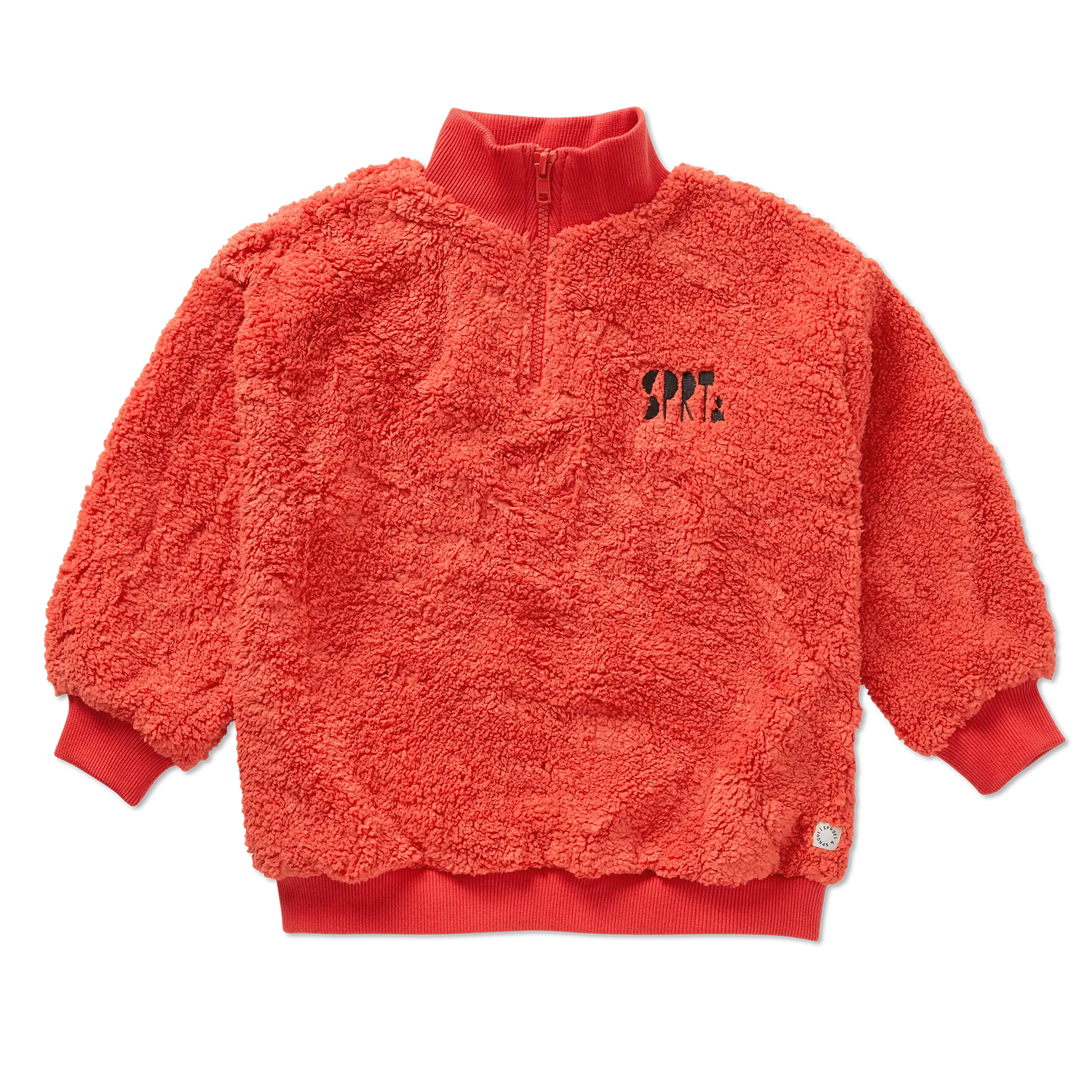 Sweatshirt Anorak Teddy  Vivid Red