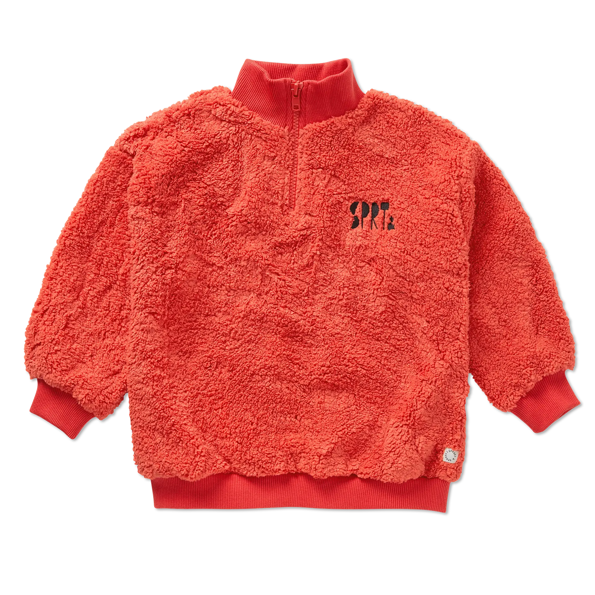 Sweatshirt Anorak Teddy  Vivid Red