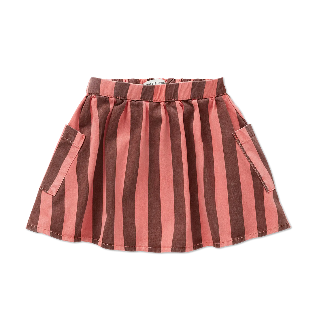 Striped Denim Skirt
