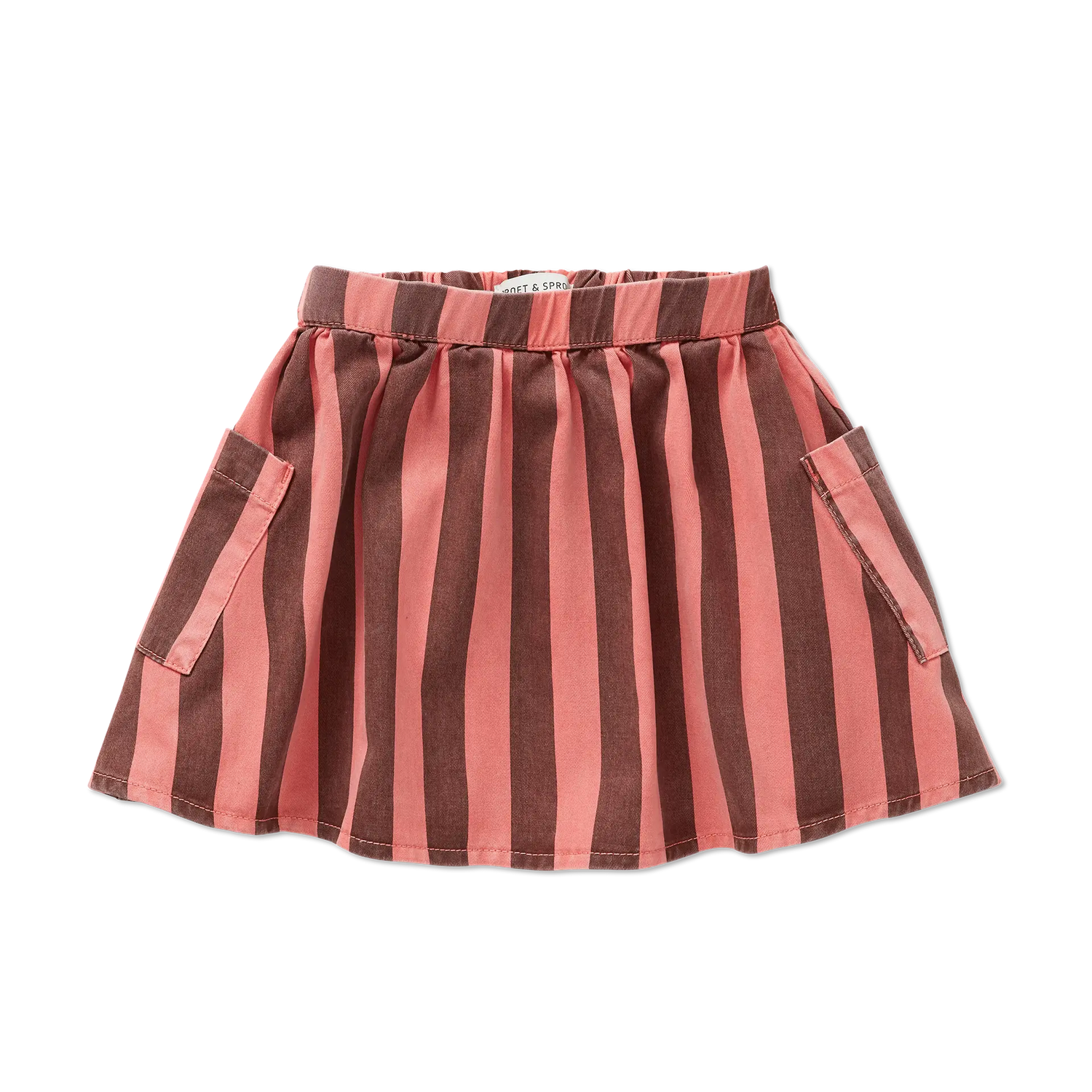 Striped Denim Skirt