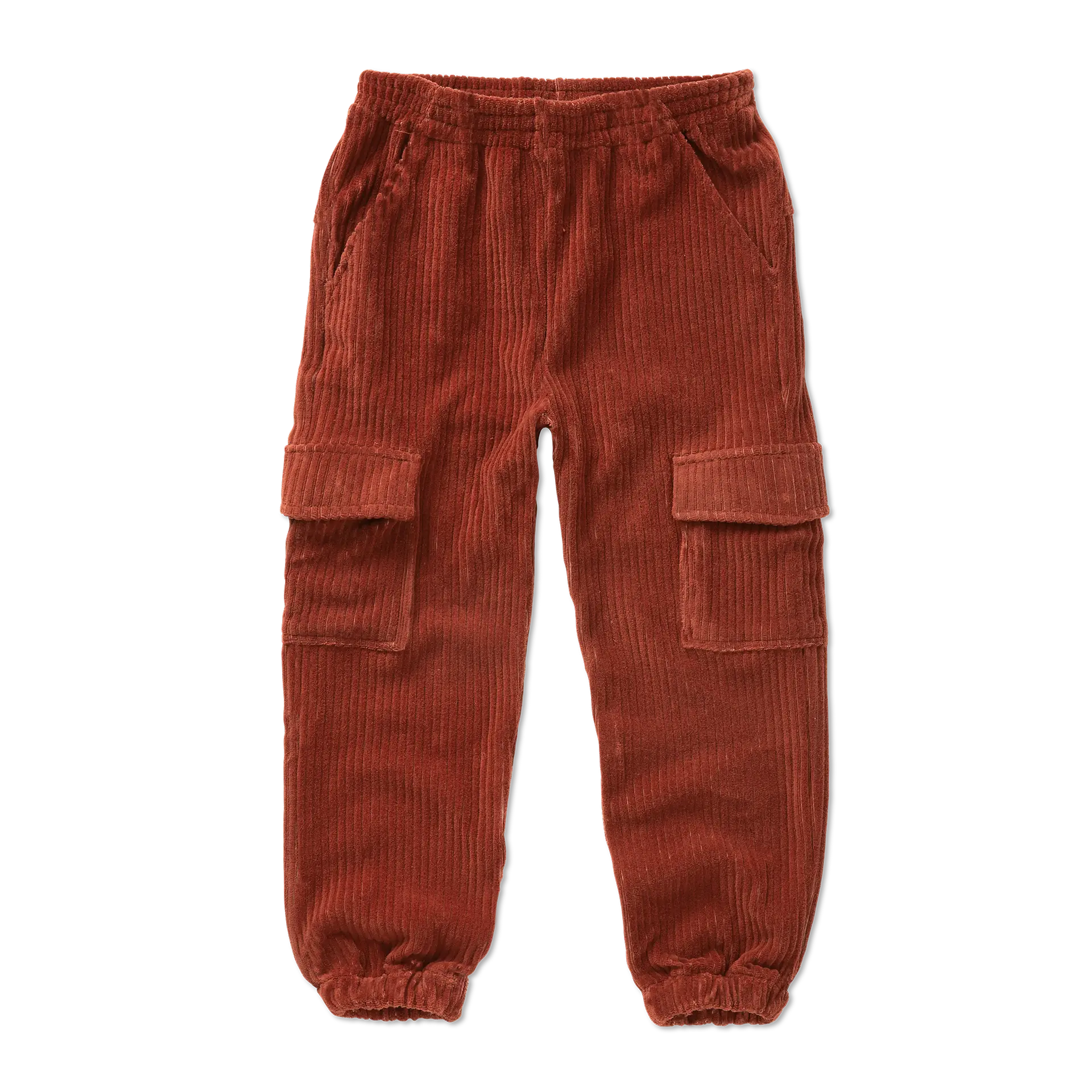 Velvet Rib Cargo Pants Garnet