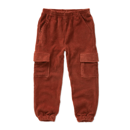 Velvet Rib Cargo Pants Garnet