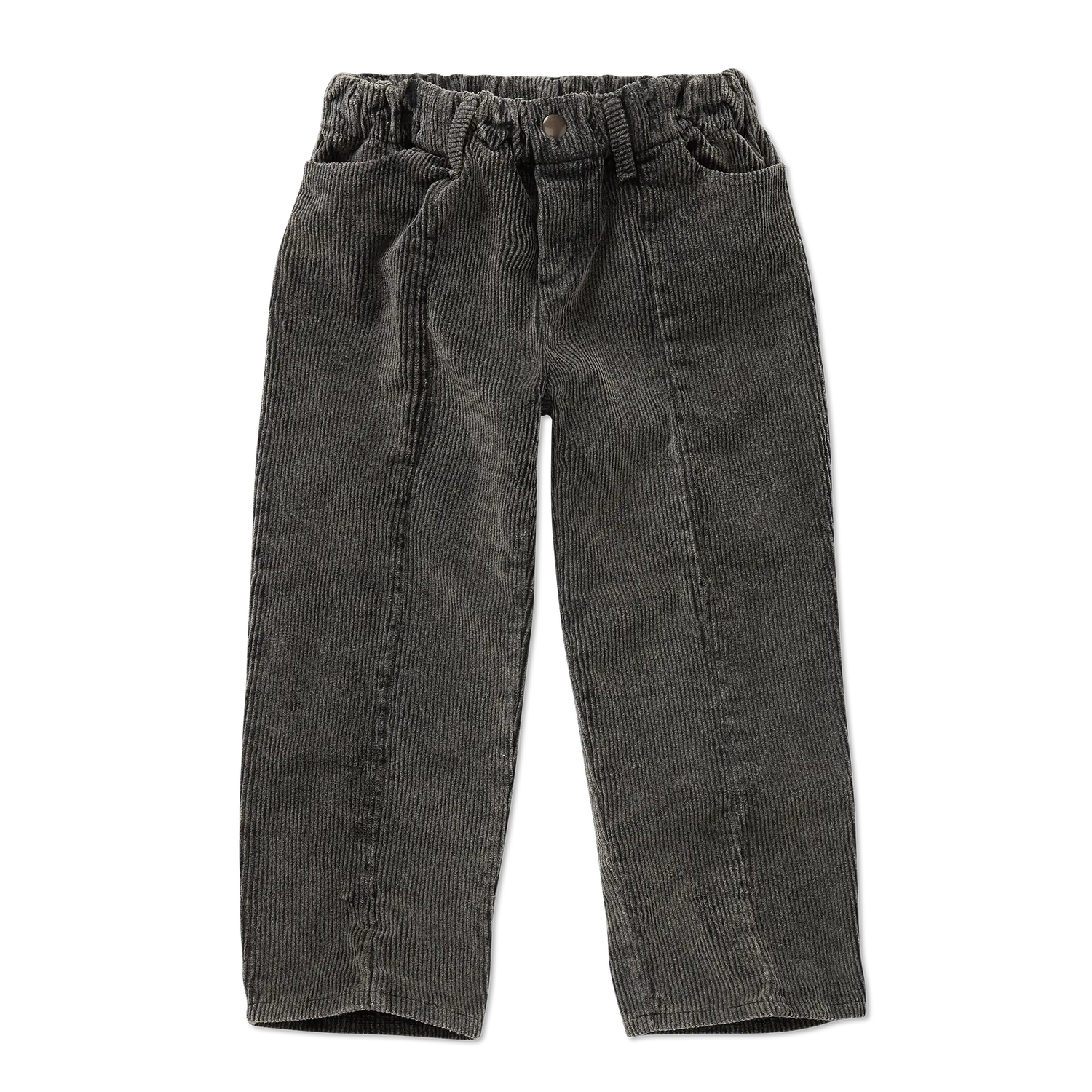 Corduroy Pants Black Washed