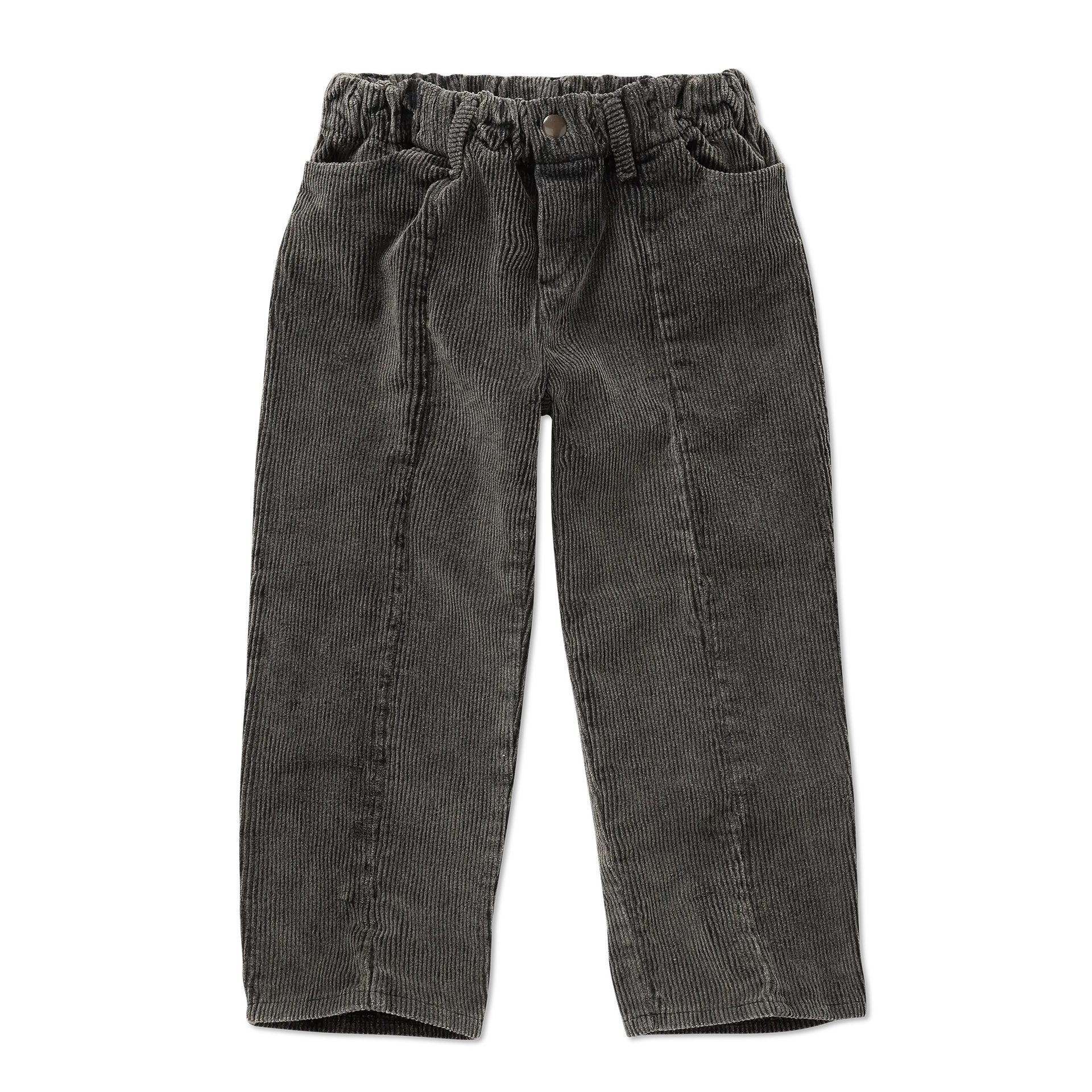Corduroy Pants Black Washed