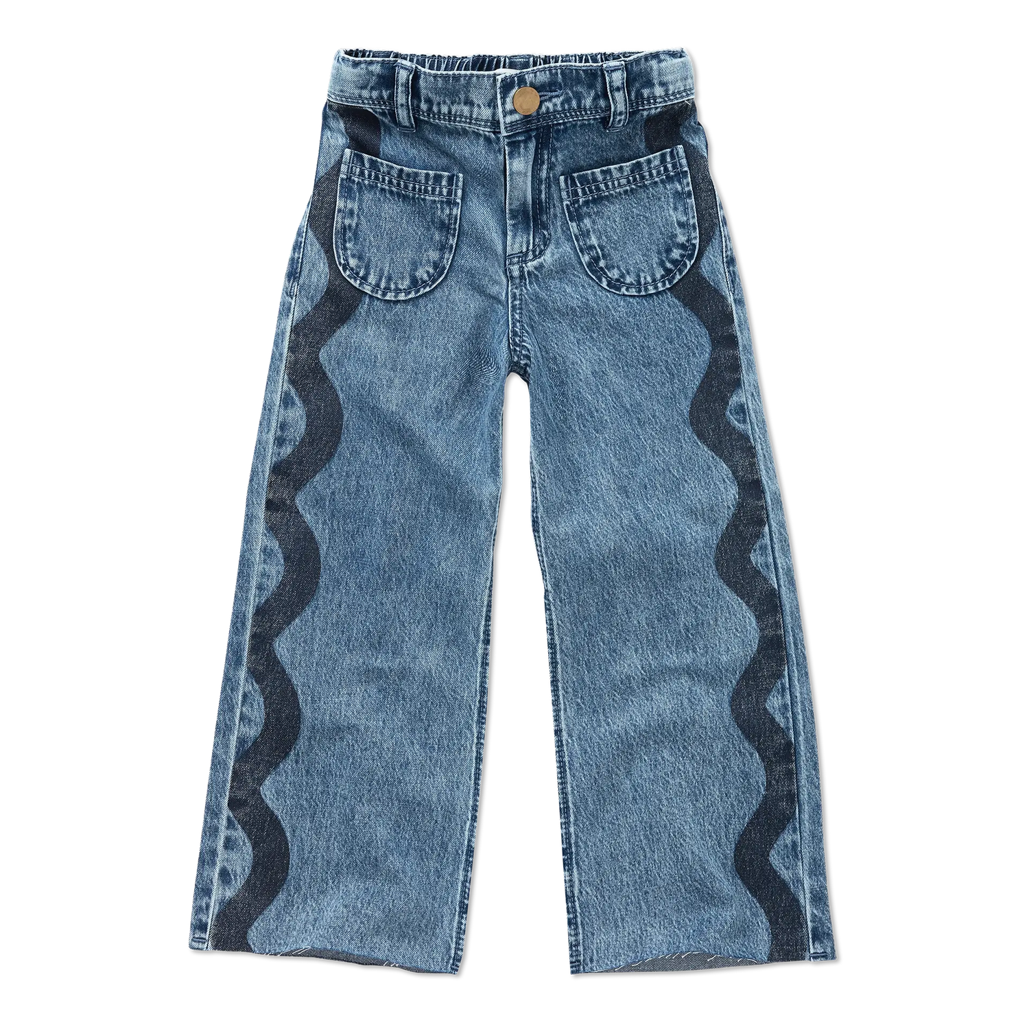 Girls Straight Blue Denim