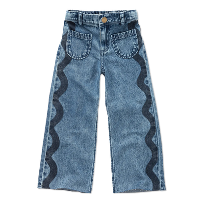 Girls Straight Blue Denim