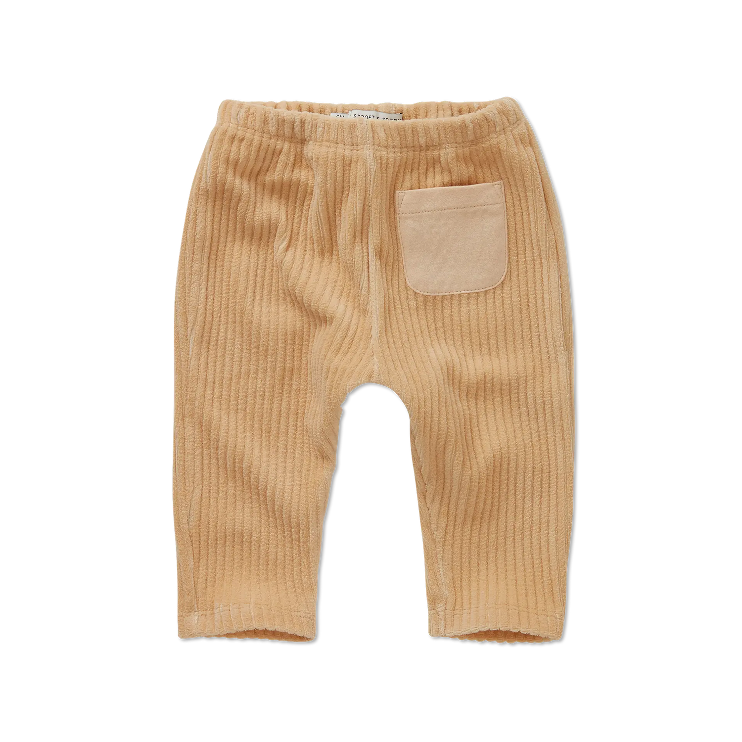 Baby Velvet Rib Pants Sand