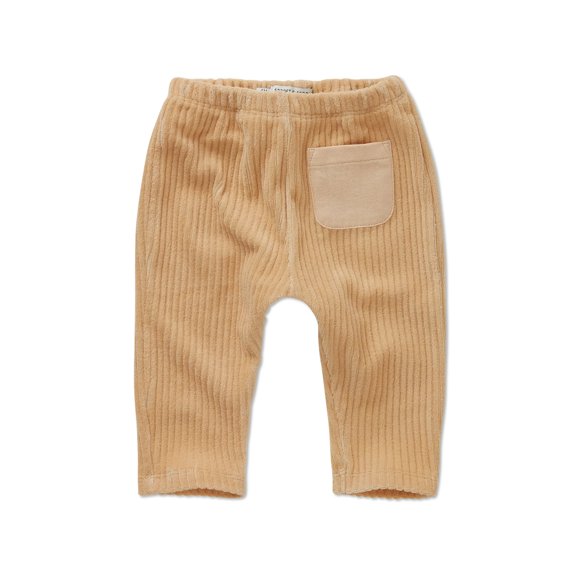 Baby Velvet Rib Pants Sand