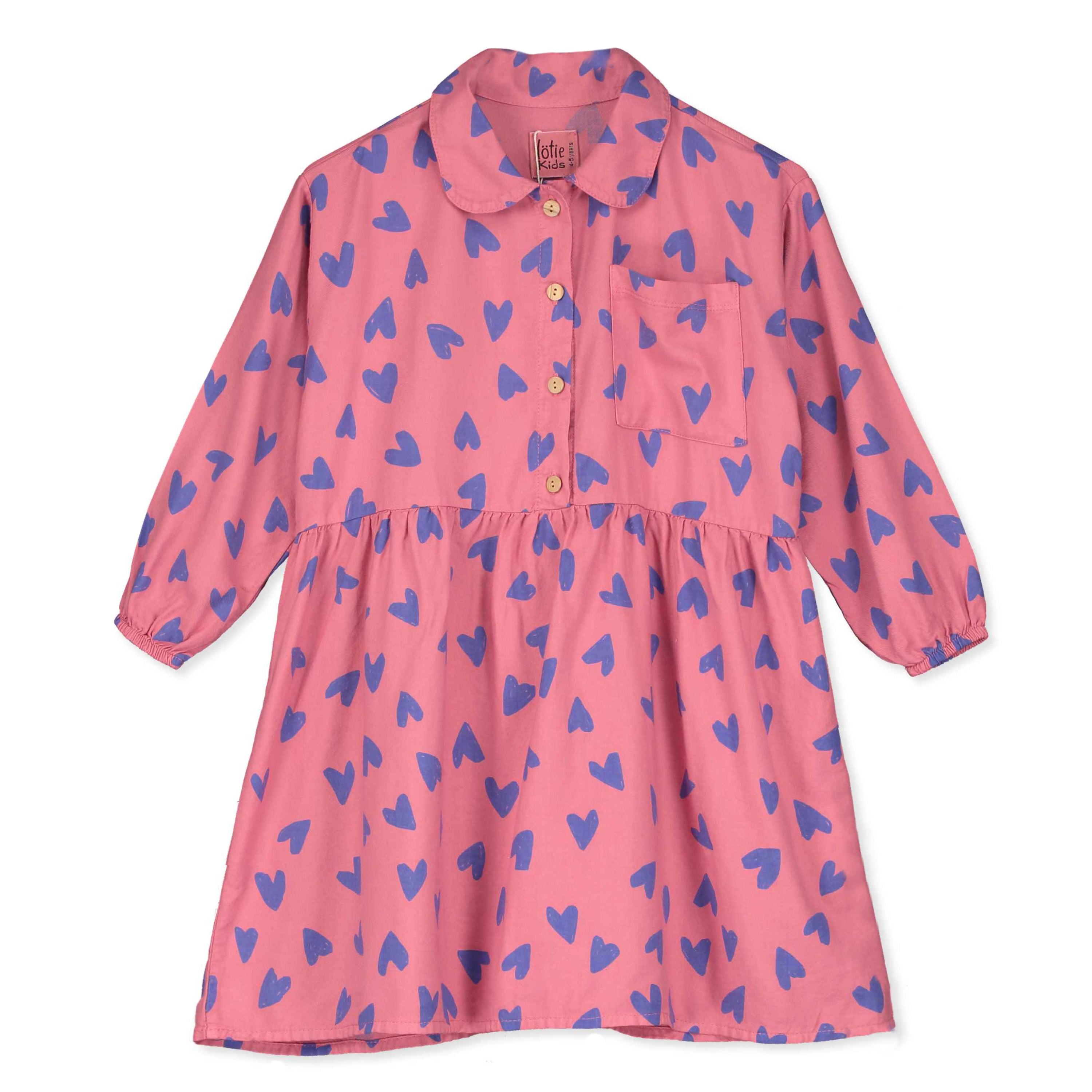 Pink Lemonade Hearts Woven Dress