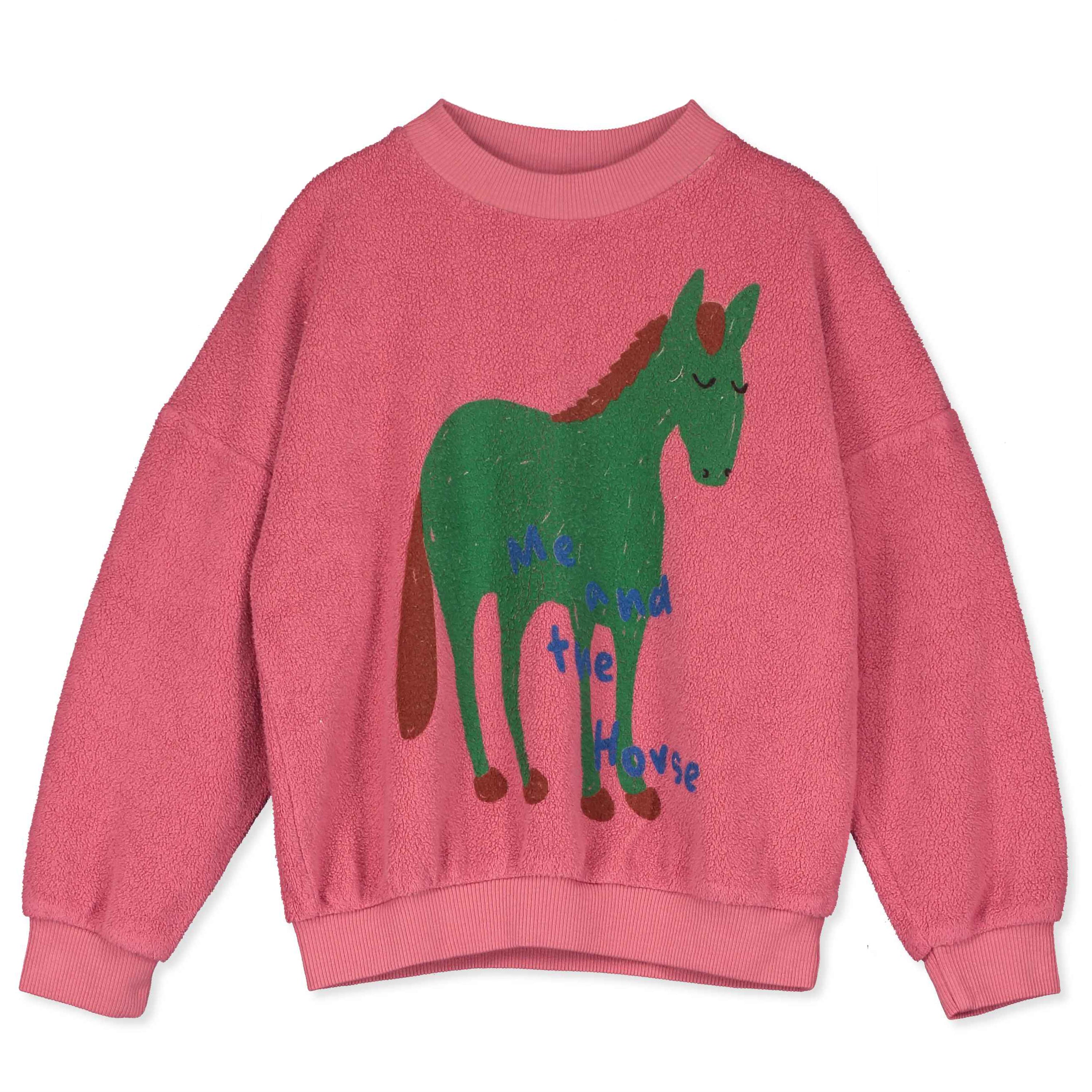 Me And The Horse Teddy Pink Lemonade Sweatshirt