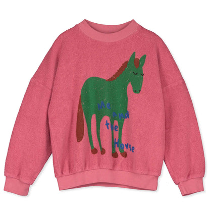 Me And The Horse Teddy Pink Lemonade Sweatshirt